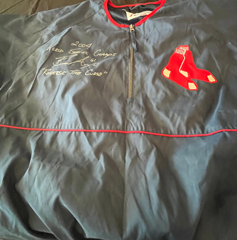 Bronson Arroyo Autographed Authentic Warm Up Jacket - Player's Closet Project