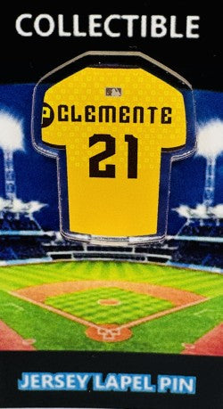 Roberto Clemente jersey lapel pin
