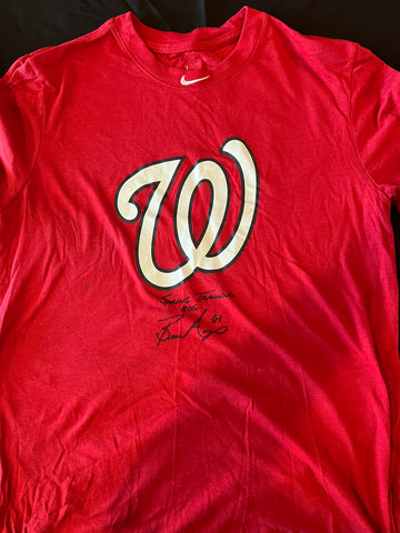 Bronson Arroyo Autographed Authentic T-Shirt - Player's Closet Project