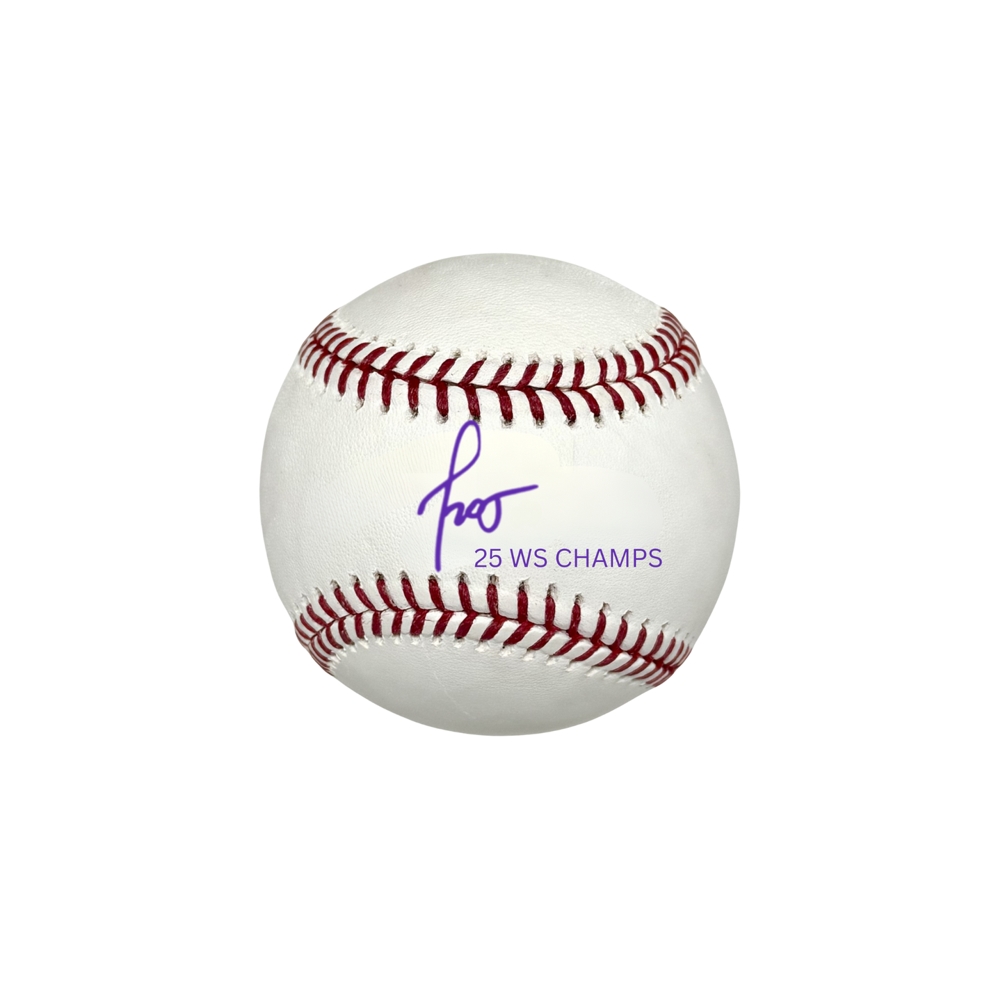 Miguel Rojas Autographed "25 WS CHAMPS" Baseball - (PRESALE)