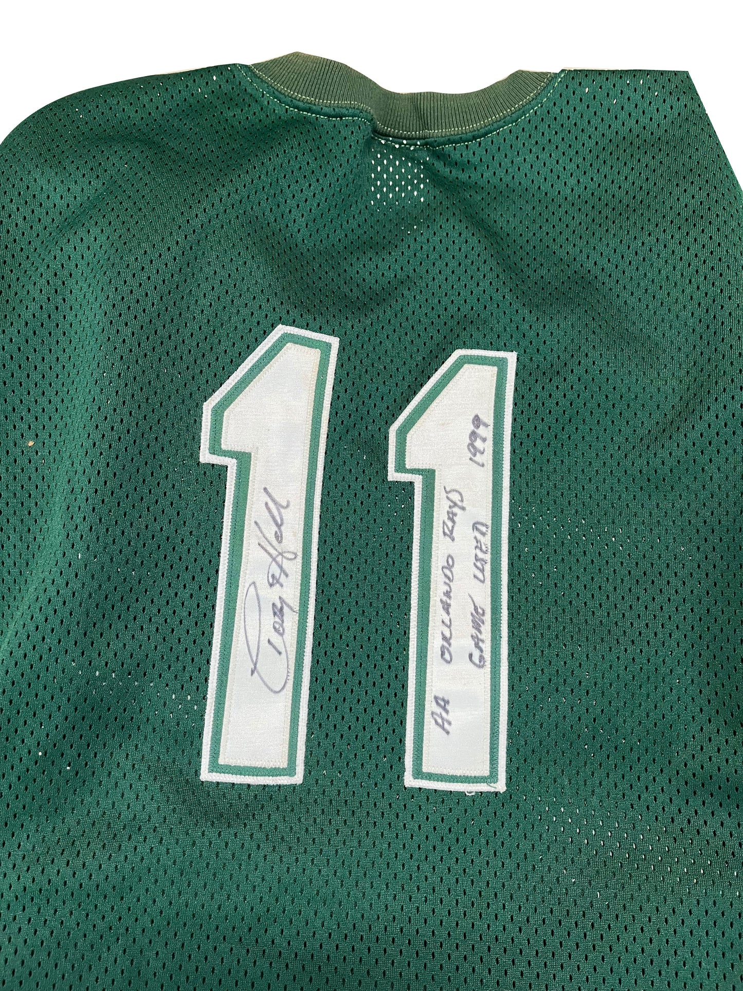 Toby Hall Autographed Game Used Orlando Rays Jersey - Player's Closet Project