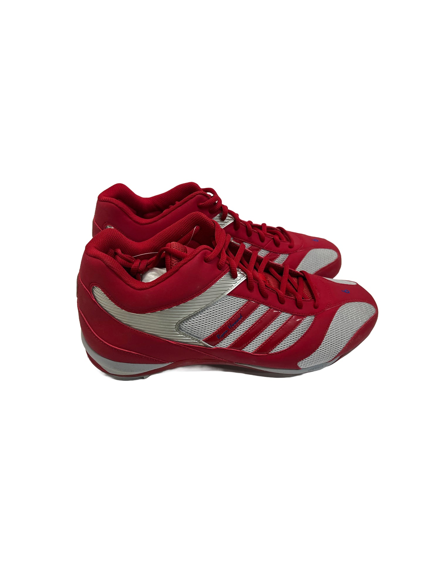 Ryan Howard Autographed Team Issued Adidas AST Diamond King w/Blue 6 Cleats - Player's Closet Project