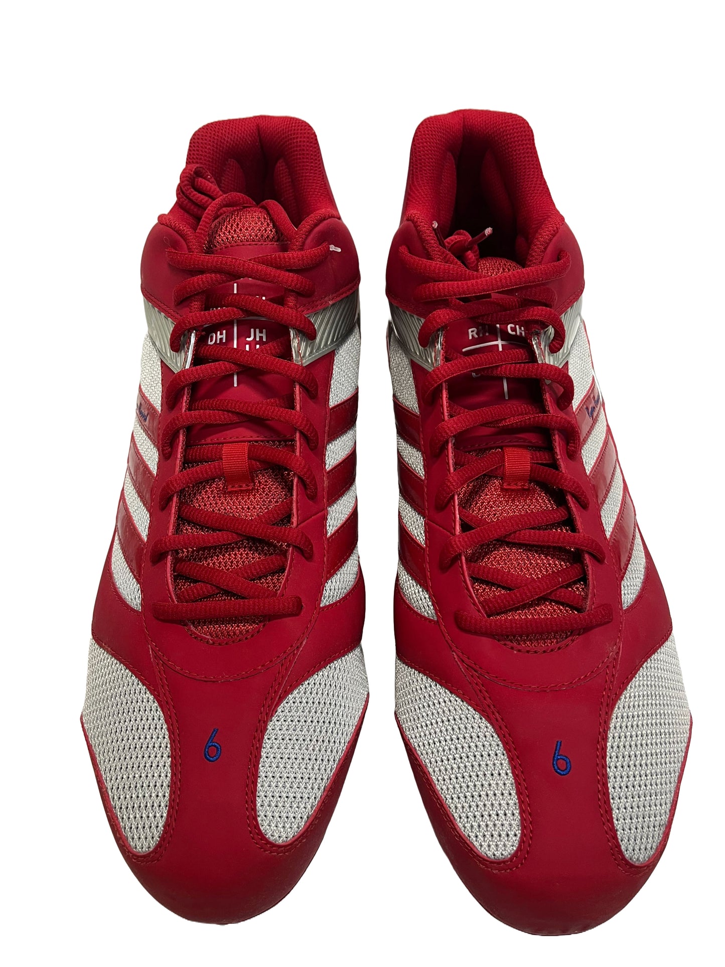 Ryan Howard Autographed Team Issued Adidas AST Diamond King w/Blue 6 Cleats - Player's Closet Project