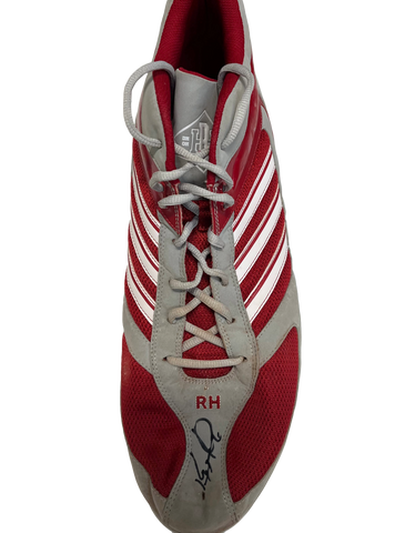 Ryan Howard Autographed Adidas Red/Grey/White Left Cleat - Player's Closet Project