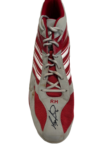 Ryan Howard Autographed Adidas Red/Grey/White Right Cleat - Player's Closet Project