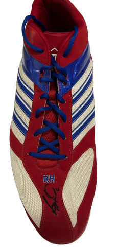 Ryan Howard Autographed Adidas Red/White/ Blue Right Cleat - Player's Closet Project