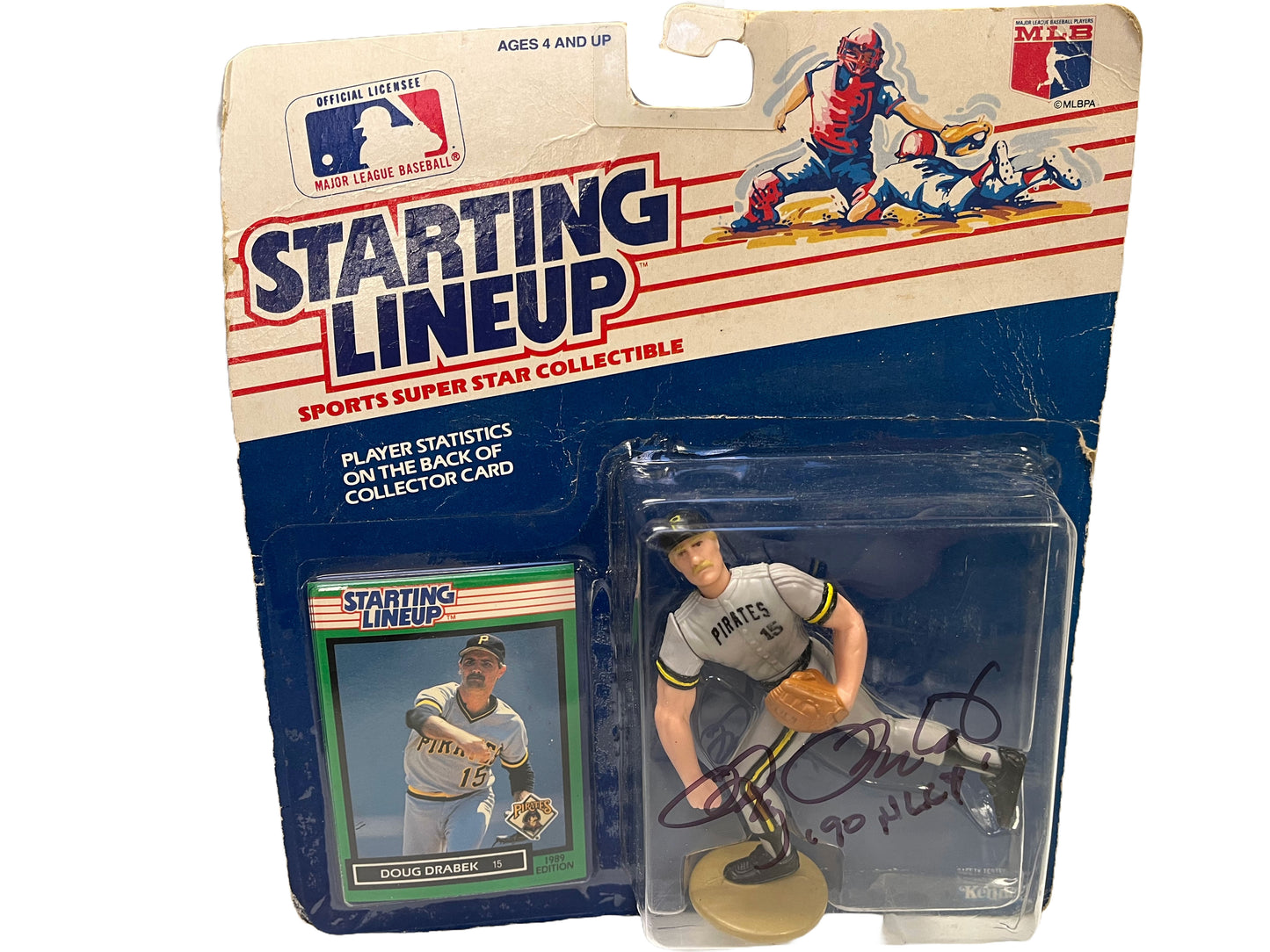 Doug Drabek Autographed "90 NLCY" Starting Lineup - Player's Closet Project