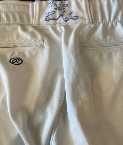 Bronson Arroyo Autographed Authentic Pants - Player's Closet Project