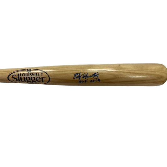 Edgar Martinez Autographed Louisville Slugger Bat with "HOF 2019" Inscription