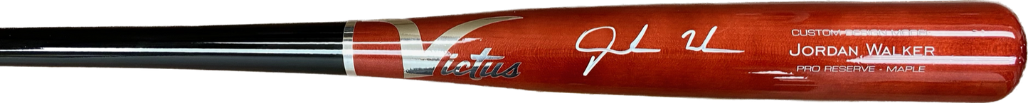Jordan Walker Autographed Game Model Victus Bat