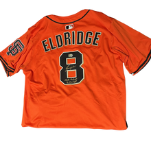 Bryce Eldridge Autographed MLB Debut 9/15/25 Giants Orange Authentic Jersey