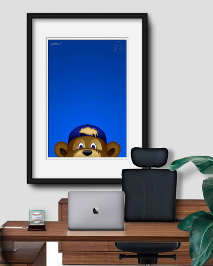 Minimalist Clark The Cub Art Print