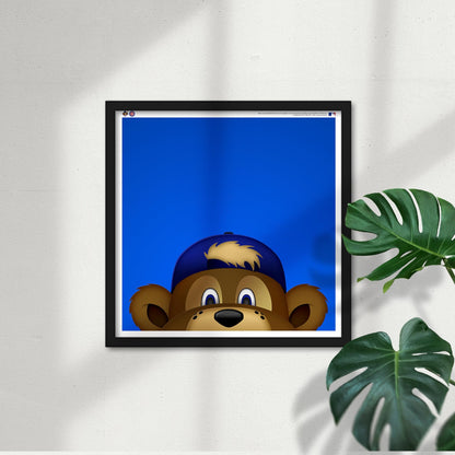 Minimalist Clark The Cub Art Print