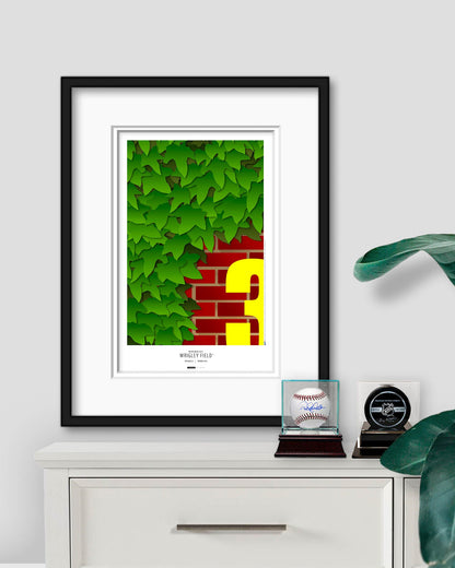 C Minimalist Wrigley Field Art Print