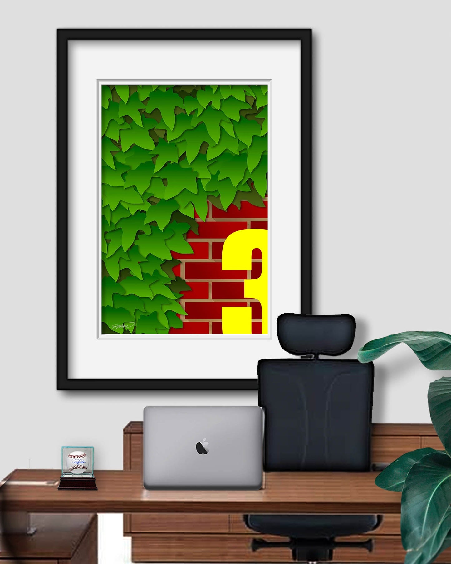 C Minimalist Wrigley Field Art Print