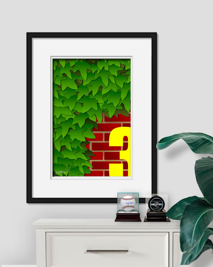 C Minimalist Wrigley Field Art Print