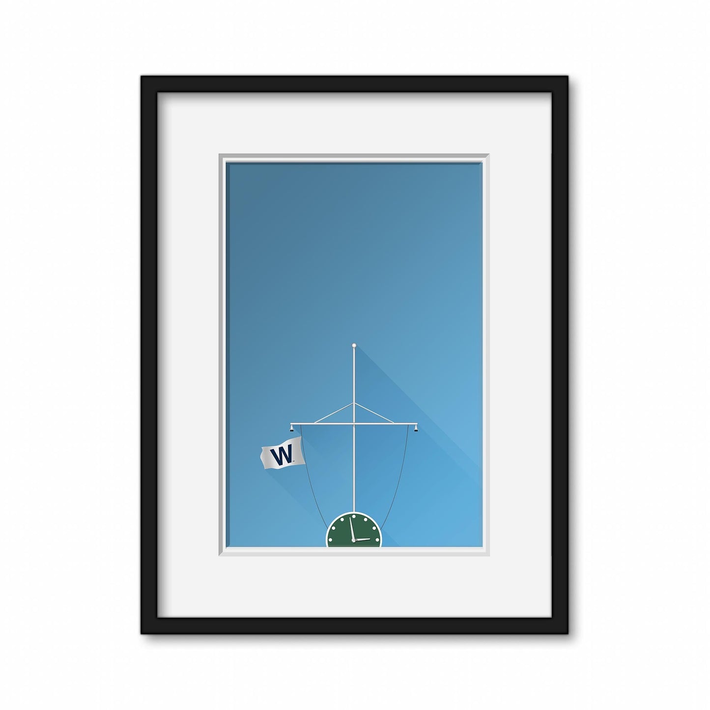 C Minimalist Wrigley Field Art Print