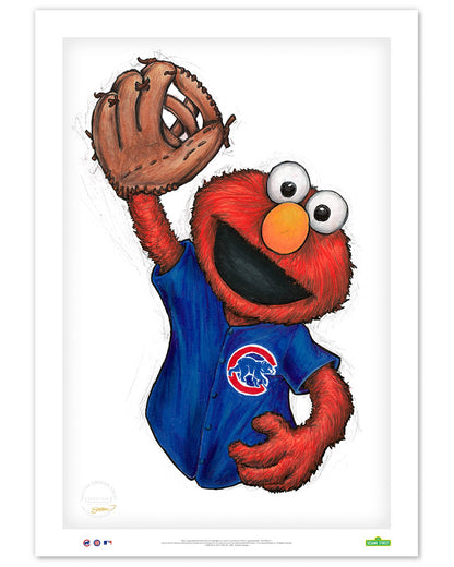 ELMO x MLB Cubs Art Print