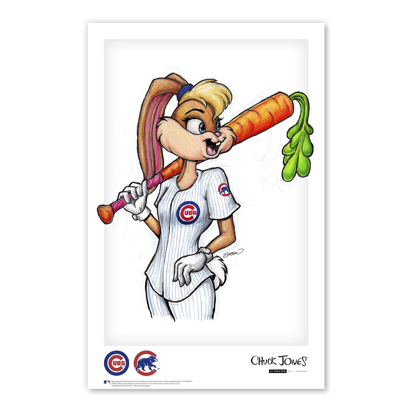 Lola Bunny x MLB Cubs Art Print