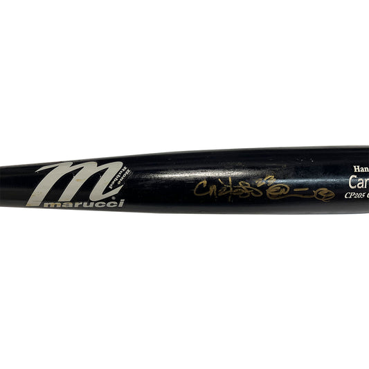 Carlos Pena Autographed Game Used Custom Marucci Bat - Player's Closet Project