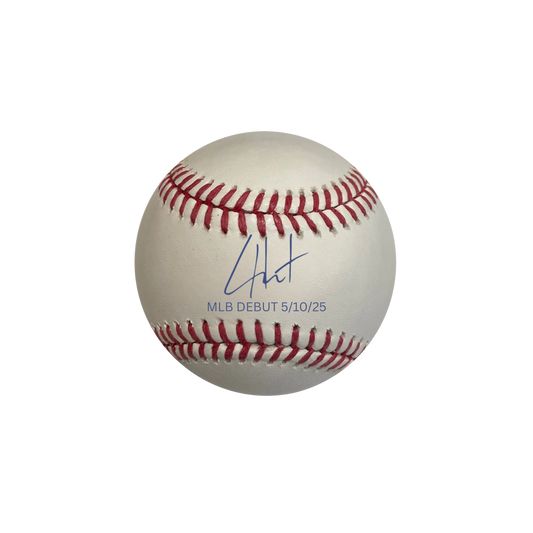 Cade Horton Chicago Cubs Autographed "MLB DEBUT 5/10/25" Baseball - (PRESALE)