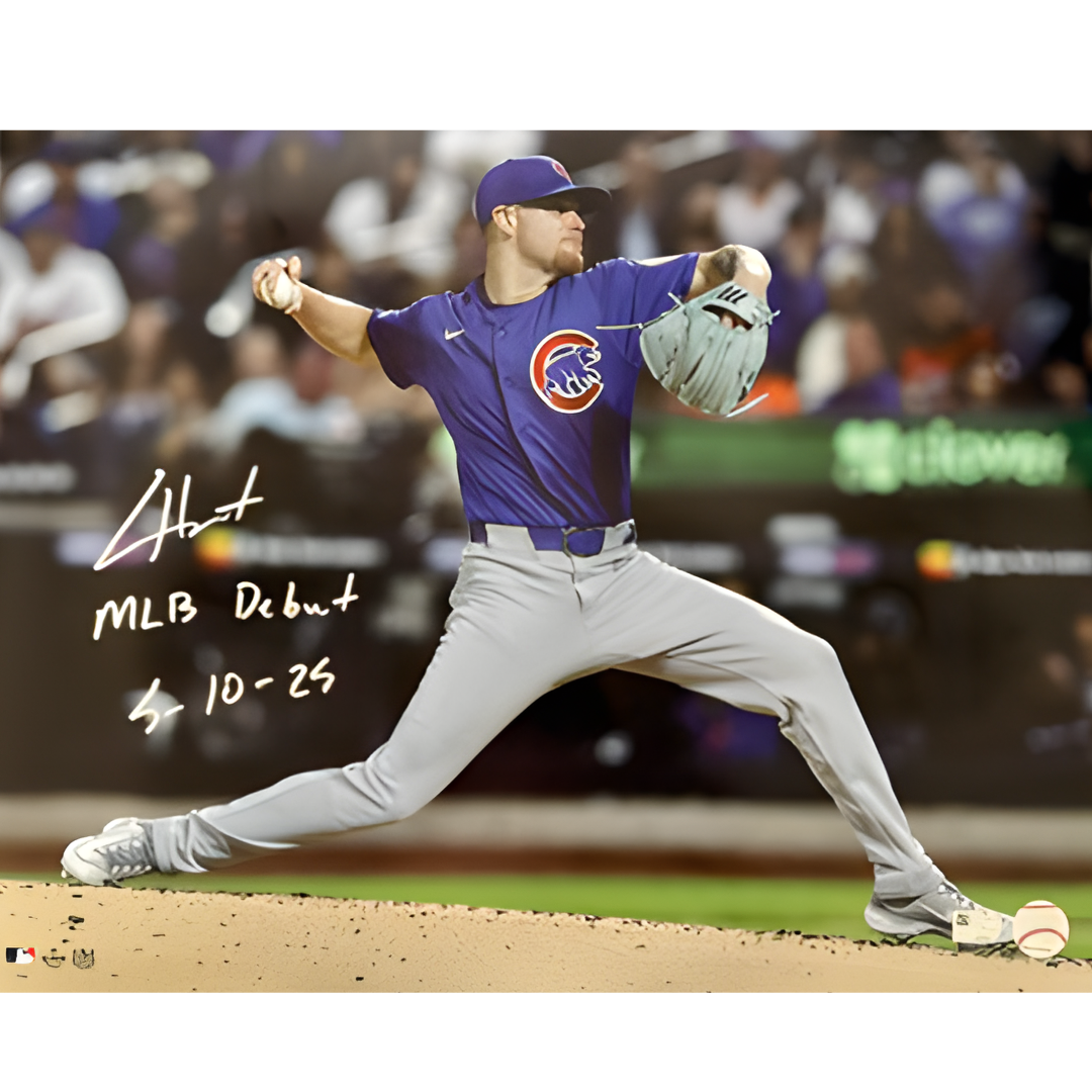 Cade Horton Autographed "MLB DEBUT 5/10/25" 16x20