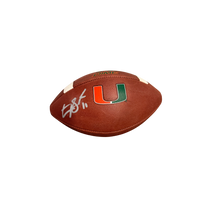 Carson Beck Autographed Miami Hurricanes Adidas Game Football