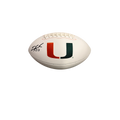 Carson Beck Autographed Miami White Panel Football