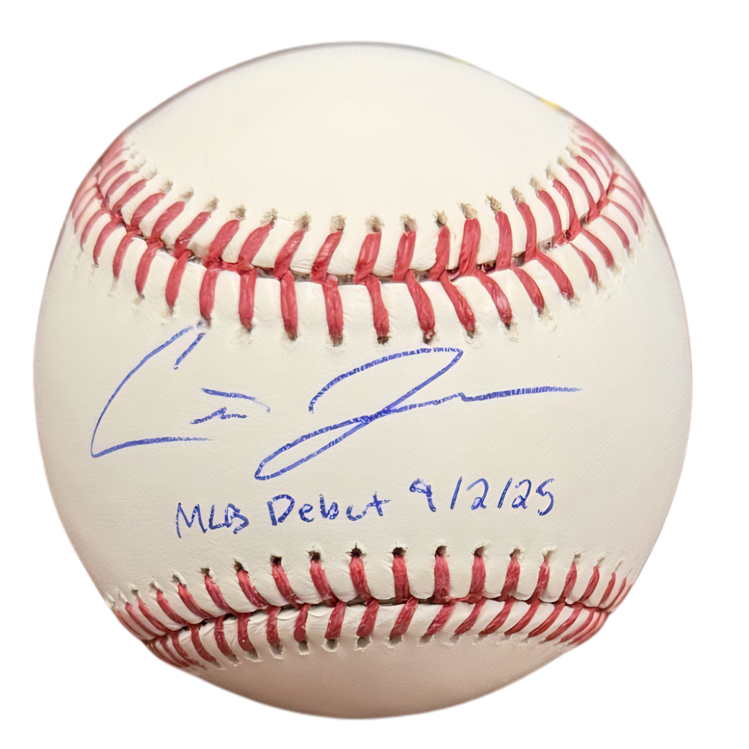 Carter Jensen Kansas City Royals Autographed "MLB Debut 9-2-25" Baseball