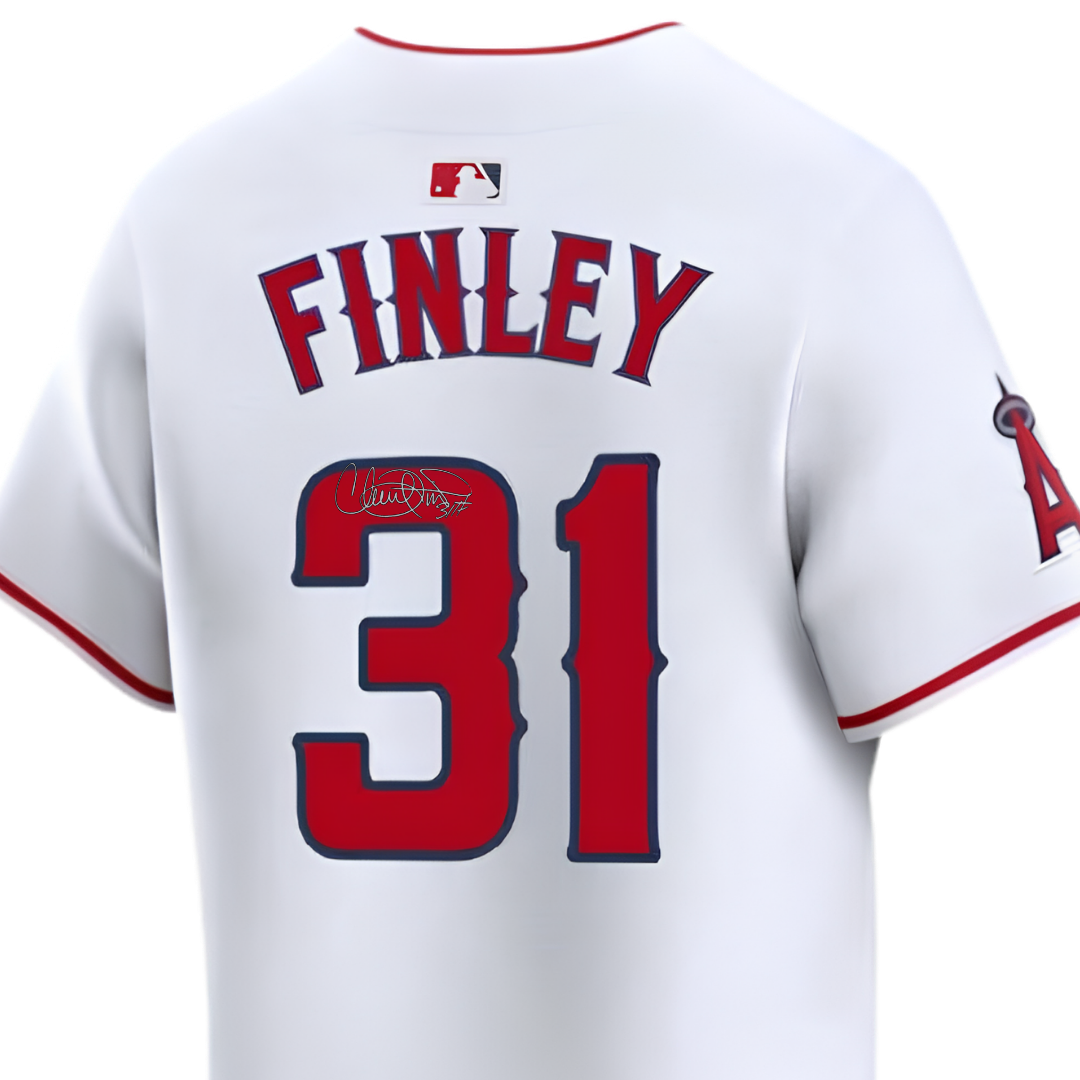 Chuck Finley Autographed Los Angeles Angels White Replica Jersey - (PRESALE)