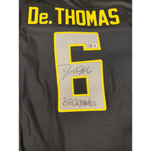 DeAnthony Thomas Autographed "Black Mamba" Black Custom Jersey