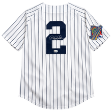 Derek Jeter Autographed 1996 WS Patch Mitchell & Ness Authentic Jersey