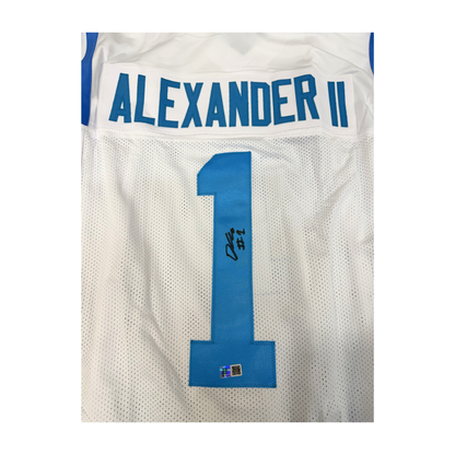 Duece Alexander Autographed White Custom Jersey