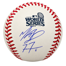Freddie Freeman & Mookie Betts Dual Autographed 2024 WS Logo Baseball