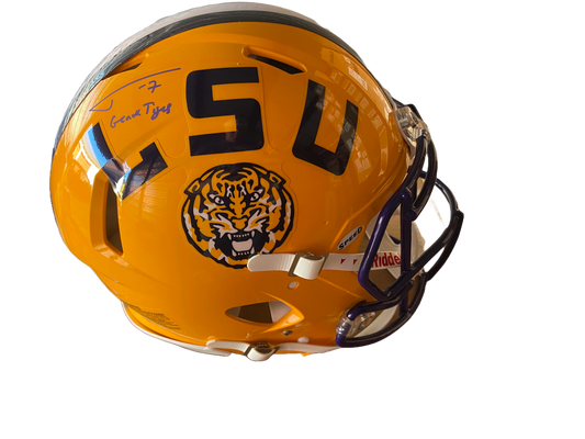 Tyrann Mathieu Autographed "Geaux Tigers" LSU Authentic Full Size Football Helmet