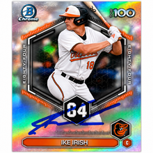 Ike Irish Autographed Topps Top 100 Chrome Trading Card