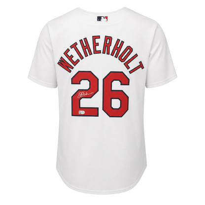JJ Wetherholt Autographed St. Louis Cardinals White Authentic Jersey