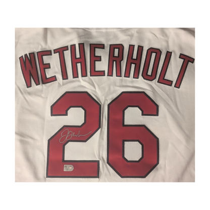 JJ Wetherholt Autographed St. Louis Cardinals White Authentic Jersey