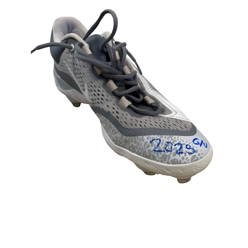 Jonah Tong Autographed Game Used Grey Nike React Cleats (Pair) (Jonah Tong's Personal Collection)