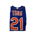 Jonah Tong Autographed "Lets Go Mets!" New York Mets Replica Blue Jersey