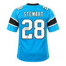 Jonathan Stewart Autographed Teal Custom Jersey