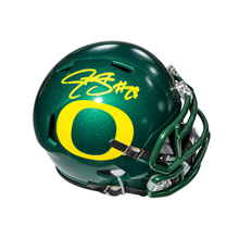 Jonathan Stewart Autographed Green Oregon Ducks Mini Helmet