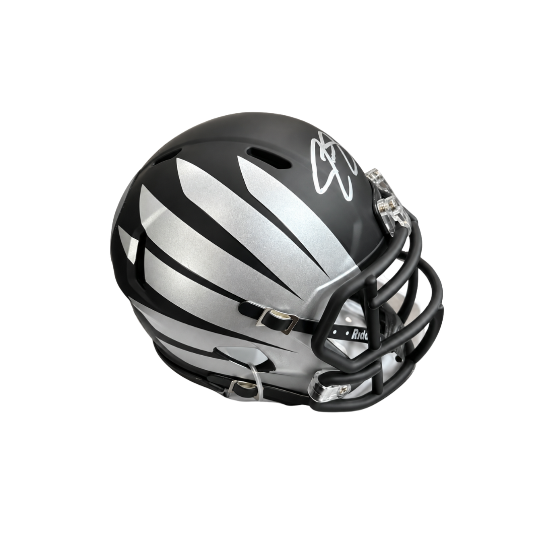 Jonathan Stewart Autographed Black Oregon Ducks Wing Mini Helmet
