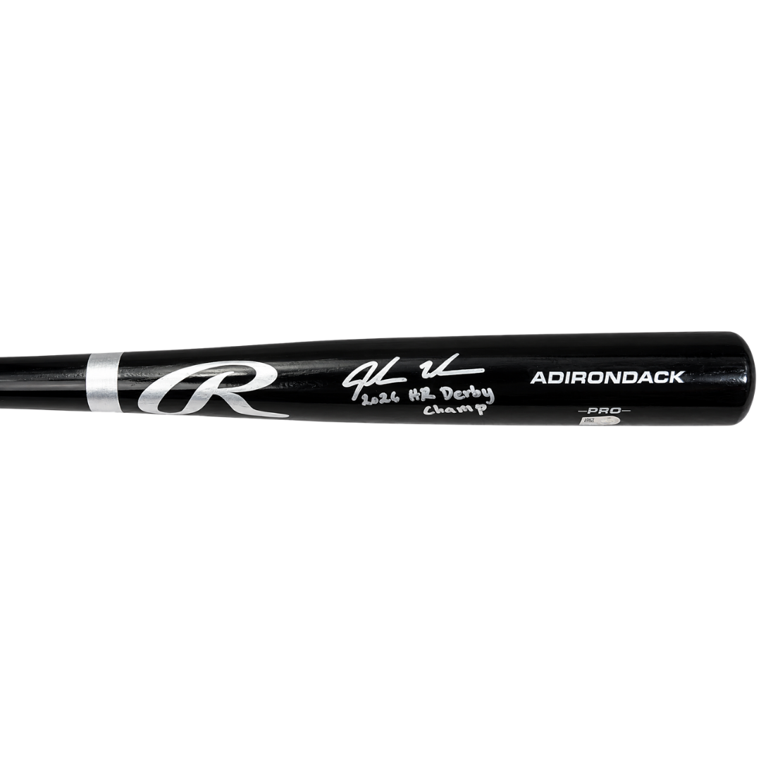 Jordan Walker Autographed "2026 HR Derby Champ" Black Rawlings Bat