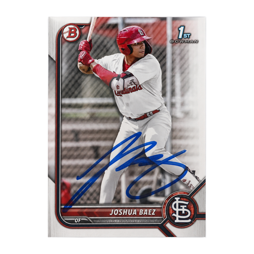Joshua Baez Autographed 1st Bowman Baseball Card
