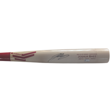 Joshua Baez Autographed Blonde Game Model Bat (Red Handle)