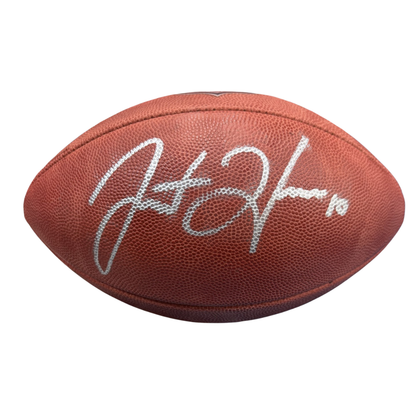 Justin Herbert Autographed "The Duke" Game Model Football