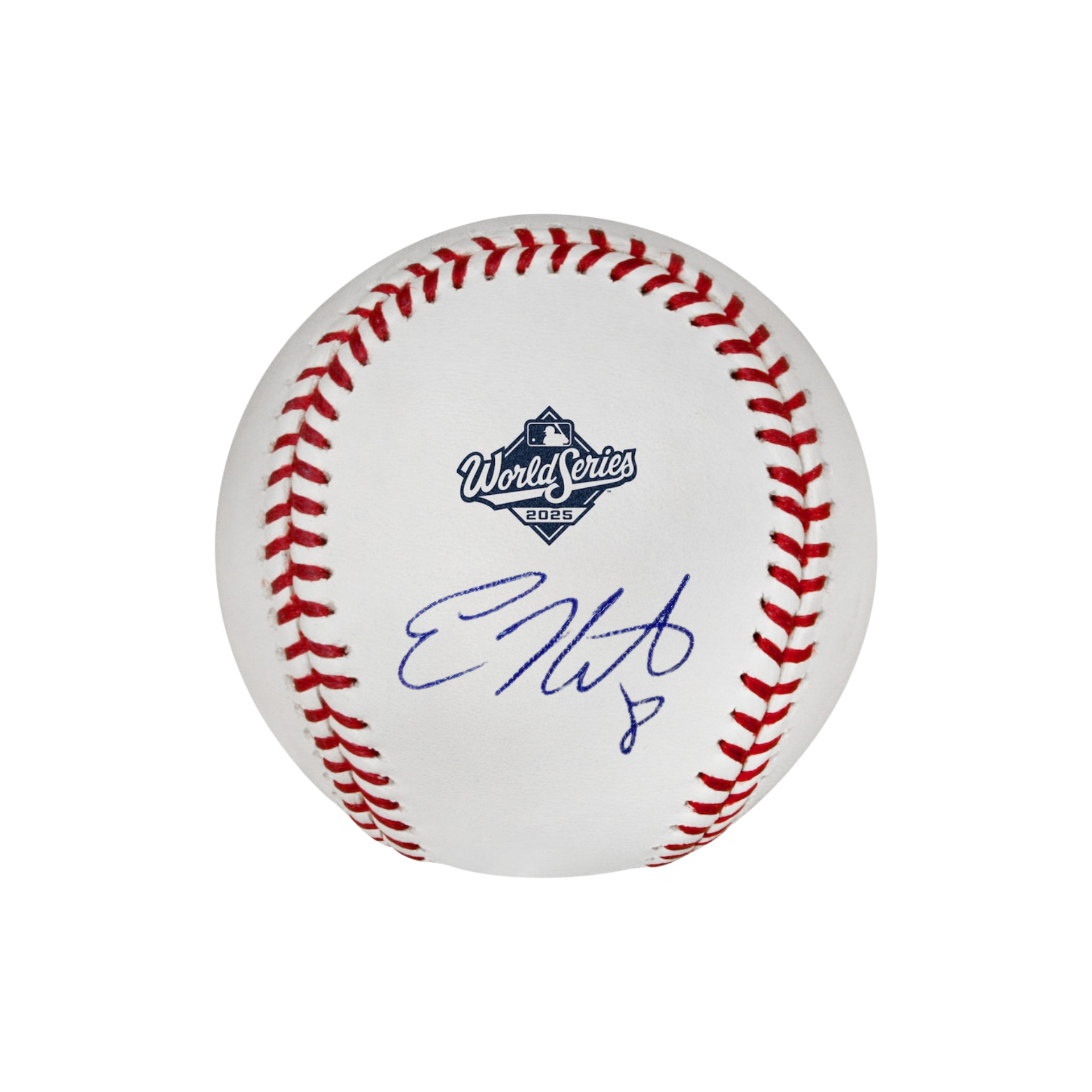 Kiké Hernandez Autographed 2025 World Series Logo Baseball - (PRESALE)