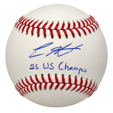 Kiké Hernandez Autographed "25 WS CHAMPS" Baseball