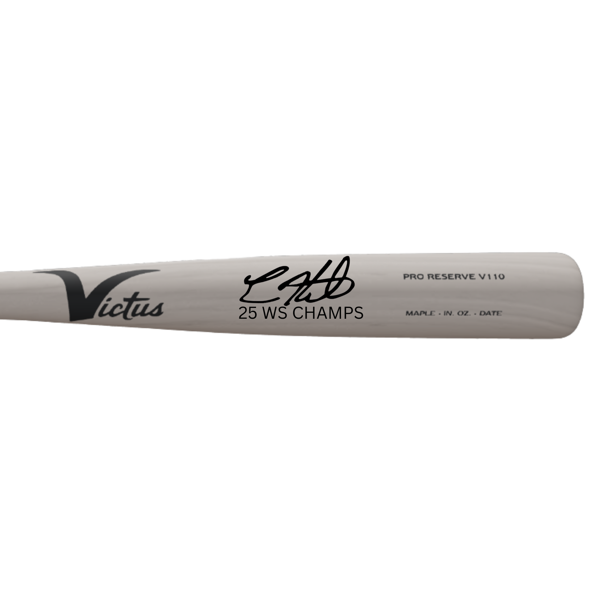 Kiké Hernandez Los Angeles Dodgers Autographed "25 WS CHAMPS" Gray Victus Game Model Bat - (PRESALE)